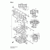 Схема вузла: Картер двигуна для Suzuki GSX-R1000