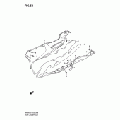 Схема узла: Нижние молдинги (Юбки) (Model k6) для Suzuki AN650 Burgman (EU analogue of SkyWave)