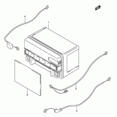 Схема вузла: Акумулятор (Model x/y) для Suzuki AN400 Burgman (EU analogue of SkyWave)