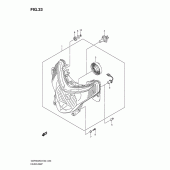 Схема вузла: Фара (Gsf650sk9/sak9/suk9/suak9/sl0/sal0/sul0/sual0) для Suzuki GSF650 Bandit S