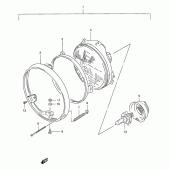 Схема узла: Фара для Suzuki GSX400
