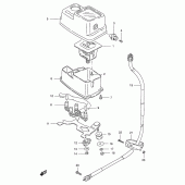 Схема узла: Спидометр для Suzuki DR200 DR200SE
