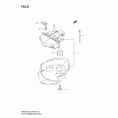 Схема узла: Задний фонарь (Стоп-сигнал) (Rmx450zl1 e33) для Suzuki RMX450