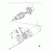 Схема вузла: Стартер електричний для Suzuki VX800 VX800