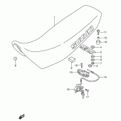 Схема вузла: Сидіння (Model m/n/p/r) для Suzuki DR650 DR650RSE