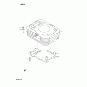 Схема узла: Цилиндр для Suzuki DR250