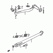 Схема вузла: Підставка & Лапка гальма для Suzuki DR650 DR650R