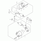 Схема узла: Поворотники для Suzuki GZ250 Marauder