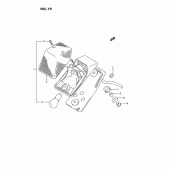 Схема вузла: Задній ліхтар (Стоп-сигнал) для Suzuki RMX250