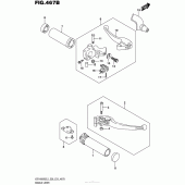 Схема вузла: Ручки керма (Vzr1800Bzl5 E33) для Suzuki VZR1800 Boulevard M109R BOSS