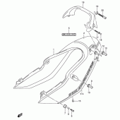 Схема вузла: Задній підсідельний обтічник (Gsf1200szk5) для Suzuki GSF1200 Bandit S