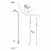 Схема вузла: Кермо & Тросики для Suzuki RM-Z250