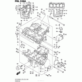 Схема узла: Картер двигателя для Suzuki GSX1300 Hayabusa