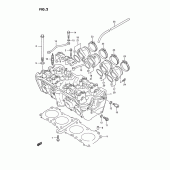 Схема вузла: Головка циліндра (Model n/p) для Suzuki GSX-R750