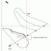 Схема вузла: Сидіння для Suzuki DR-Z110