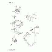 Схема узла: Электрооборудование для Suzuki UH125 Burgman