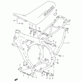 Схема вузла: Рама & Сидіння (Model r/s) для Suzuki RM250