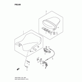 Схема вузла: Сидіння (Gsx-r750ufl1 e21) для Suzuki GSX-R750