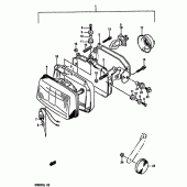 Схема узла: Фара для Suzuki DR800