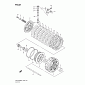Схема узла: Сцепление для Suzuki DR-Z400 DR-Z400SM