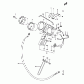 Схема вузла: Спідометр (Model m/n/p/r) для Suzuki DR800