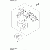 Схема вузла: Задній гальмівний супорт (Sfv650Al5 E28) для Suzuki SFV650 Gladius