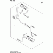 Схема вузла: Ручки з підігрівом (Опція) для Suzuki AN650 Burgman (EU analogue of SkyWave)