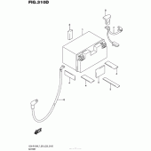 Схема вузла: Акумулятори (Gsx-R1000Al7 E03) для Suzuki GSX-R1000