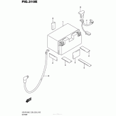 Схема вузла: Акумулятори (Gsx-R1000Al7 E28) для Suzuki GSX-R1000