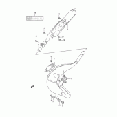 Схема вузла: Вихлопна система для Suzuki TS200