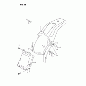 Схема вузла: Заднє крило для Suzuki RMX250