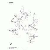 Схема вузла: Side Cowling (Aa3) для Suzuki GSX-R750