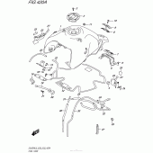 Схема вузла: Паливний бак (Dl650Al5 E28) для Suzuki DL650 V-Strom