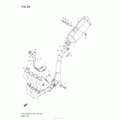 Схема вузла: Вихлопна система (Gsx-R1000L3 E28) для Suzuki GSX-R1000