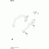 Схема вузла: Rear Grip для Suzuki DR650 DR650SE