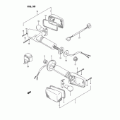 Схема вузла: Поворотники (Model n/p) для Suzuki GSX-R750
