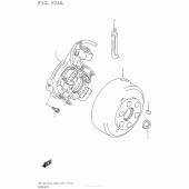 Схема узла: Статор & Ротор для Suzuki DR-Z125 DR-Z125
