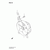 Схема узла: Вентилятор радиатора для Suzuki DR-Z400 DR-Z400S