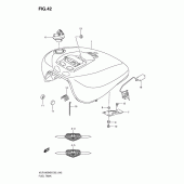 Схема вузла: Паливний бак (Vlr1800k8/ufk8/k9/ufk9) для Suzuki VLR1800 Intruder C1800R/Boulevard C109R