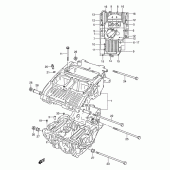 Схема вузла: Картер двигуна для Suzuki GS500