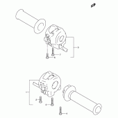 Схема узла: Пульт управления рулевой для Suzuki TU250