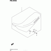 Схема вузла: Сидіння для Suzuki DR650 DR650SE