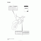 Схема вузла: Інформаційні наклейки (Dr650Sel3 E28) для Suzuki DR650 DR650SE