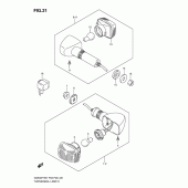 Схема вузла: Поворотники (Gs500fh p3, p28, p33, p95) для Suzuki GS500