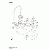 Схема вузла: Паливний бак (Rm-z450l1) для Suzuki RM-Z450