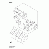 Схема узла: Задний тормозной суппорт для Suzuki DR-Z400 DR-Z400S