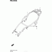 Схема вузла: Кронштейн сидіння для Suzuki AN650 Burgman (EU analogue of SkyWave)