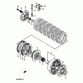 Схема вузла: Зчеплення (Model) для Suzuki GSX-R750