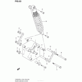 Схема вузла: Важіль прогресії (Dr650Sel4 E03) для Suzuki DR650 DR650SE