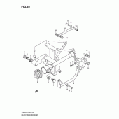 Схема вузла: Задній важіль підвіски Suzuki VZ800 Intruder M800/ Boulevard M50